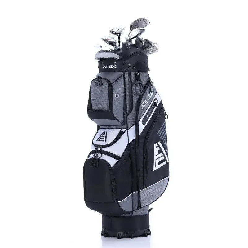 ASK ECHO T-LOCK 2.0 14-Way Golf Cart Bag, Quiet Organizer Dividers, Premium Storage Golf Bag